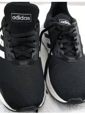 Adidas Black W/White Stripe Tennis Shoes size 6